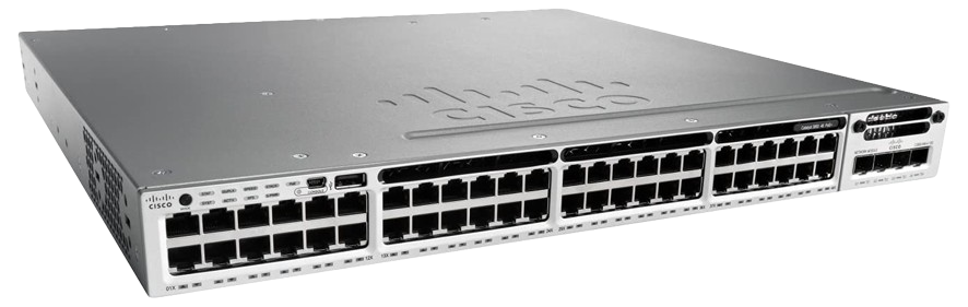 Cisco WS-C3850-48F-L 48 Port PoE + Gigabit Ethernet Switch 