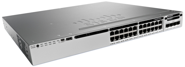 CİSCO 3850 WS-C3850-24P-S Switch /24 x GİGABİT PoE + 2x10G L3